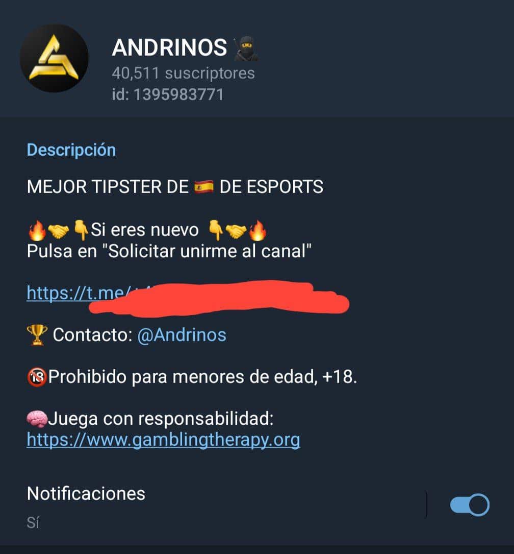 Inicio canal Telegram